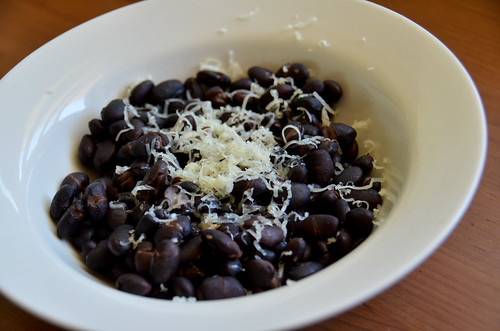 Midnight Beans with Epazote, Basil, and Raw Cheddar