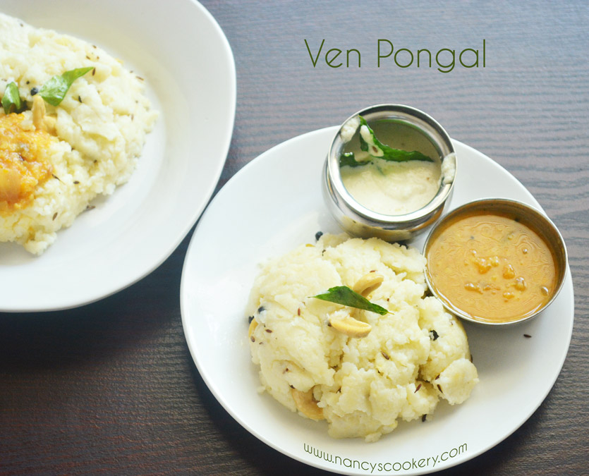 ven pongal with sambar
