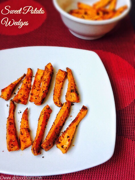 Sweet Potato Wedges Recipe for Toddlers and Kids