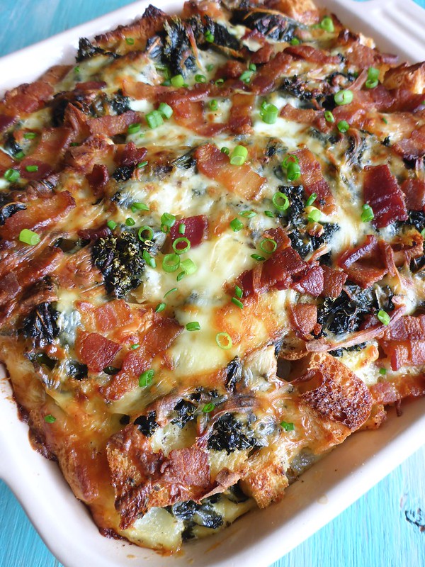 Bacon and Kale Strata