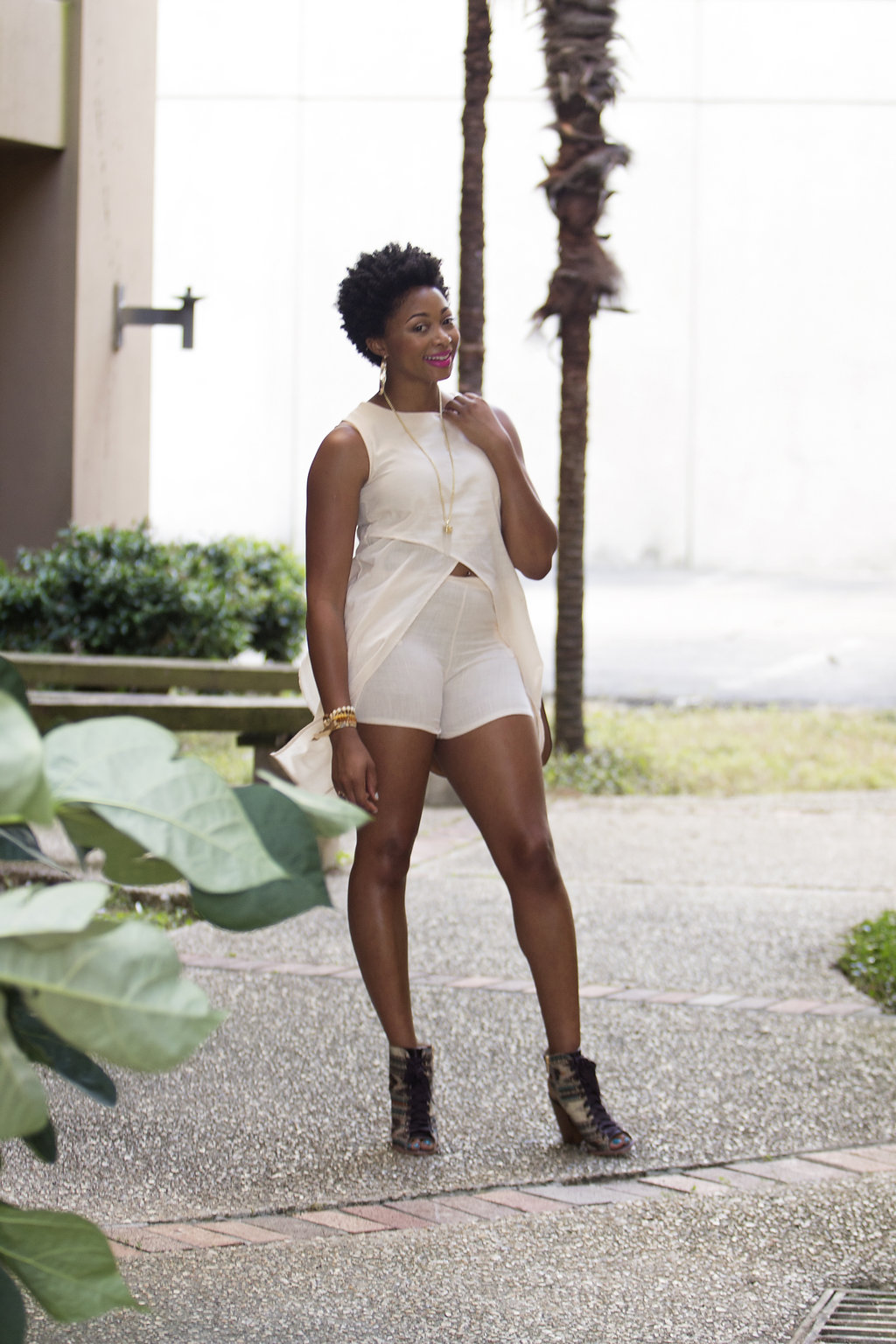 how to wear a matching set, natural hair blogger