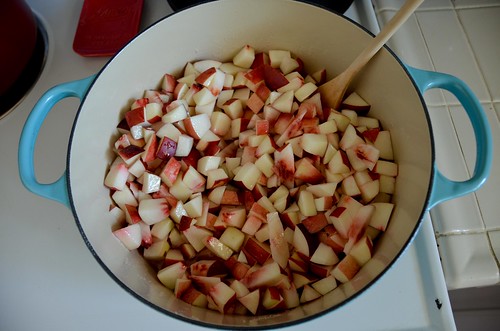 7 lbs of white nectarines chopped up