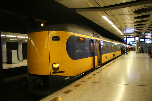 Nederlandse Spoorwegen NS Class 4000/4200 in Amsterdam schiphol station,Haarlemmermeer, North Holland, Netherland /Oct 22, 2016