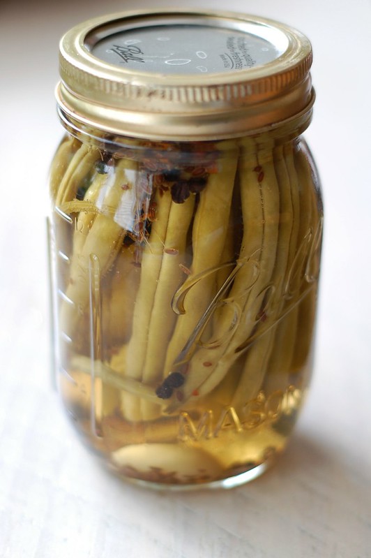 Dilly beans - a.k.a. pickled green beans by Eve Fox, the Garden of Eating, copyright 2016