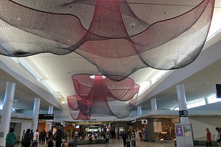 SFO Terminal 2 - Janet Echelman netting