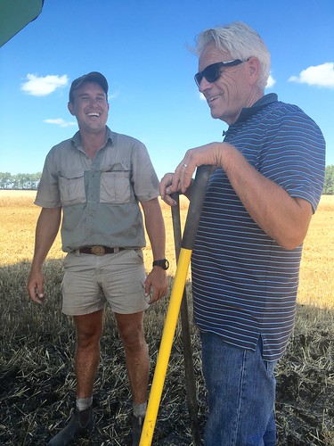 Farmer Randy and Peter joking around.