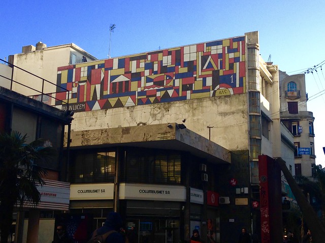 Torres Garcia on buildings, Montevideo