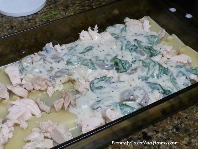 Chicken Florentine Lasagne ~ From My Carolina Home