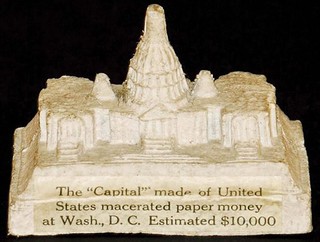 Macerated-money-model-of-the-U.S.-Capitol-currency-bills-money