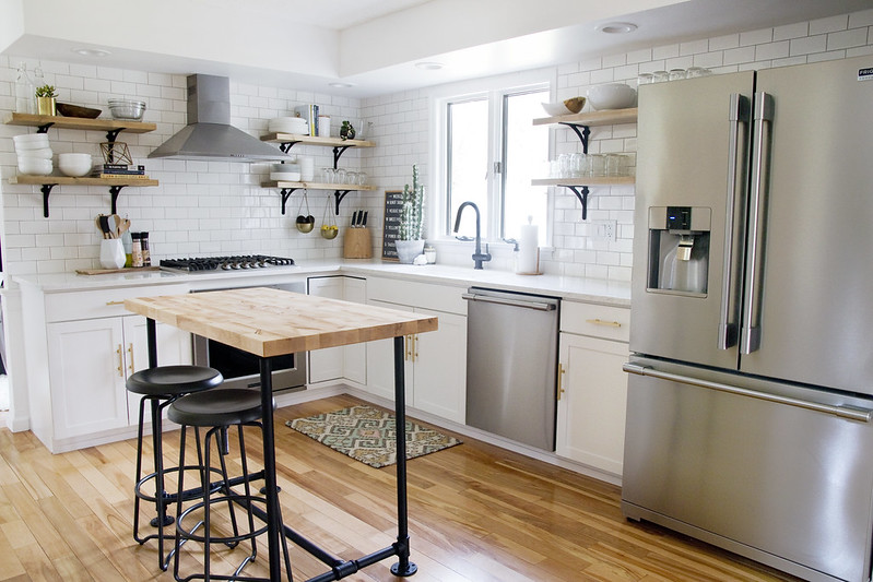 Diy Butcher Block Kitchen Island Jen Loves Kev