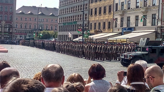 Military parade in Wroclaw
