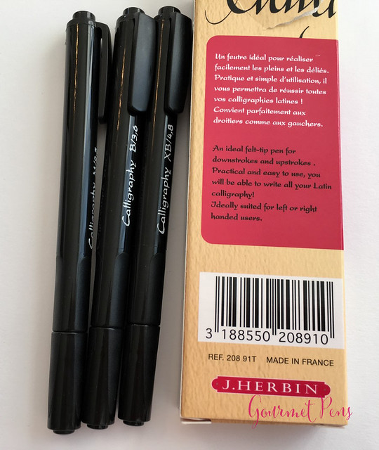 Gourmet Pens: Review: J. Herbin Calligraphy Markers @BureauDirect