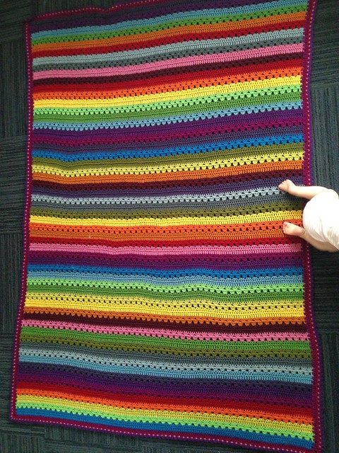 finished cosy stripe